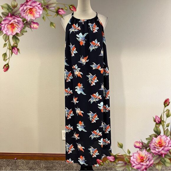 Ava & Viv Floral A-line Halter Maxi Dress size 2X - Picture 1 of 12